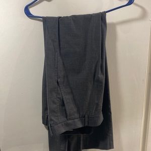 Grey slim fit dress pants